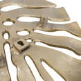 thumbnail image 3 of Benjara Linzo 19" Aluminum Wall Hanging Bowl- Monstera Leaf- Bright Gold Finish, 3 of 5