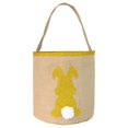 thumbnail image 1 of Easter Basket Holiday Rabbit BunnyEars Printed Canvas Gift Carry Candy Bag, 1 of 4
