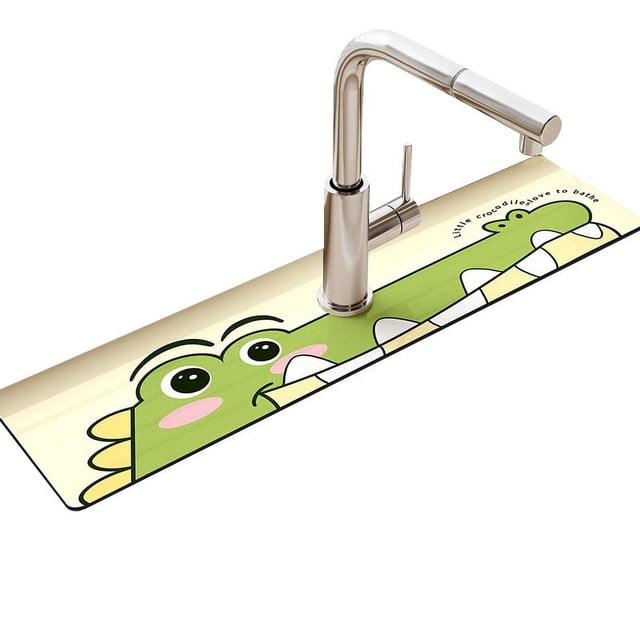 Super Absorbent Sink Faucet Mat Kitchen Diatom Mud Drain Pad Table Mat Toilet Pad Non-slip Anti-mildew Mat Countertop Dining
