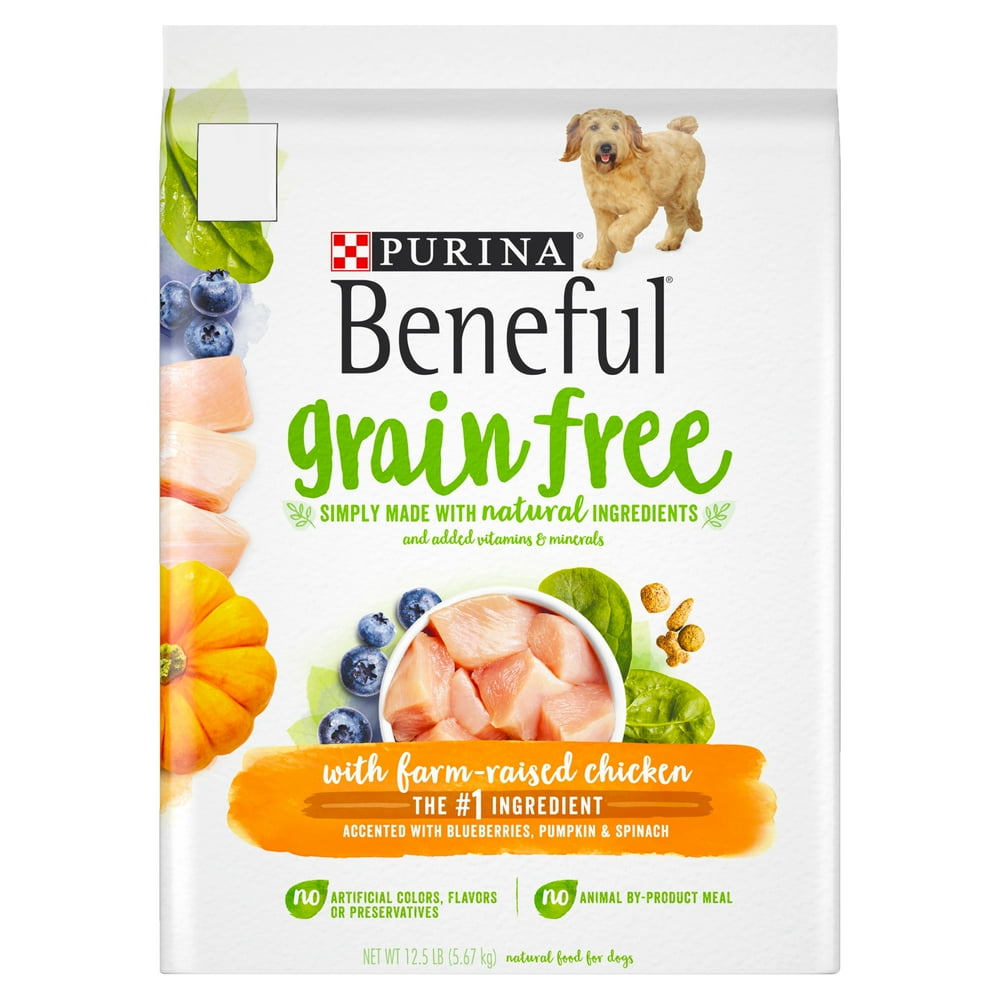 Purina Beneful Natural, Grain Free Dry Dog Food, Chicken Recipe 12.5