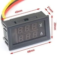 thumbnail image 6 of JacobsParts DC 100V 10A Voltmeter Ammeter Dual LED Display Panel Volt Guage Amp Meter Voltage Current Tester, 6 of 8