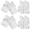 thumbnail image 4 of 20 Sets Mirror Clips Wall Hanging Kit Mirror Hangers Mirror Clips for Frameless Mirror, 4 of 9