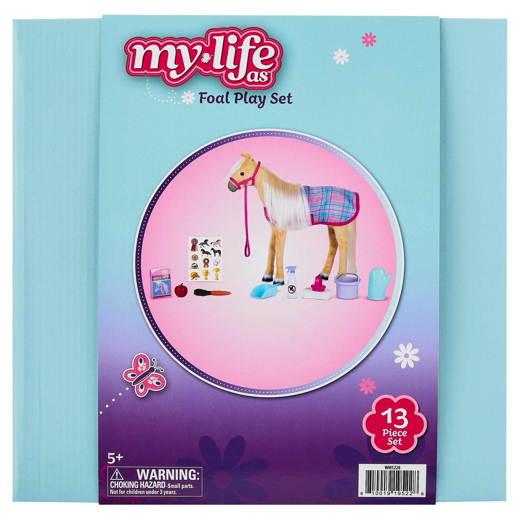My Life As Palomino Foal Play Set for 18-Inch Dolls, 13 Pieces