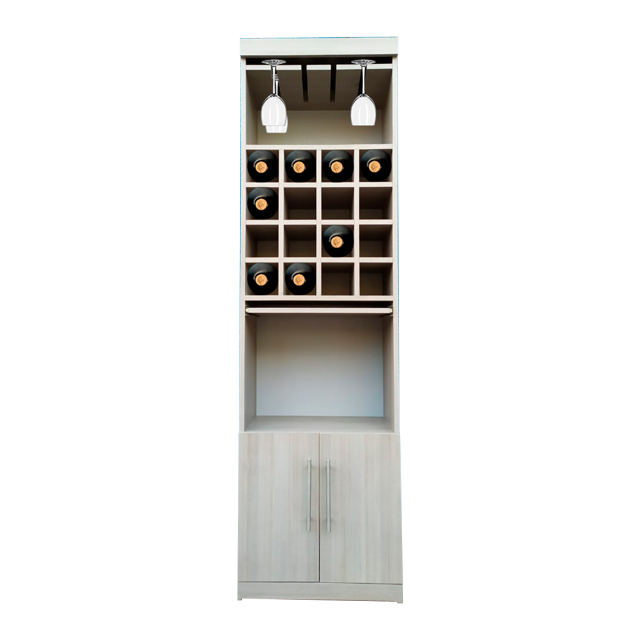 Cantina Con Cava PARA 16 Botellas BST HOME CANTINA 16 2 Puertas Repisa Plegable