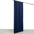 thumbnail image 2 of Efavormart Navy Blue 4-Way Stretch Spandex Drapery Panel with Rod Pockets, Photography Backdrop Curtain - 5ftx10ft, 2 of 6