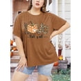 thumbnail image 3 of XCHQRTI Pumpkin Plus Size Women Tshirt Its Fall Yall Thanksgiving Short Sleeve Graphic Tees, 3 of 8