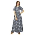 thumbnail image 6 of Bimba Women Long Maxi Dress Frilled Sleeve Rayon Gown Summer Clothing, 6 of 9
