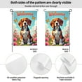 thumbnail image 2 of Welcome Spring Beagle Garden Flag 12x18 Inch Double Sided Outdoor Yard Flag Beagle Dog Flowers Butterfly Garden Decor Seasonal Farmhouse Welcome Banner, 2 of 8