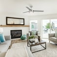 thumbnail image 3 of Cassini 52 in. LED Indoor/Covered Outdoor Brushed Nickel Smart Ceiling Fan with Light Kit and Remote Control, 3 of 19