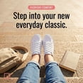 thumbnail image 4 of The Fashion Supply Canvas Shoes for Women, Casual Low Top Lace-Up Womens Shoes Sneakers, Extra Laces (White, 6), 4 of 5