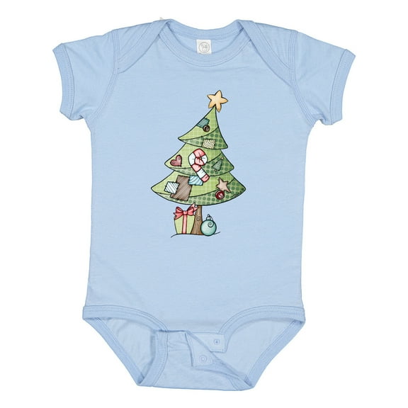 Inktastic Christmas Tree Boys or Girls Baby Bodysuit