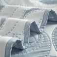 thumbnail image 5 of Mainstays Iris Leaf Stitched Quilt, Full/Queen, Light Blue, Reversible Lightweight Bedding, 5 of 8