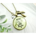 thumbnail image 3 of Invisible Illness Necklace Awareness Ribbon Gutsy Goodness Female Adult Bronze Metal Jewelry, 3 of 8