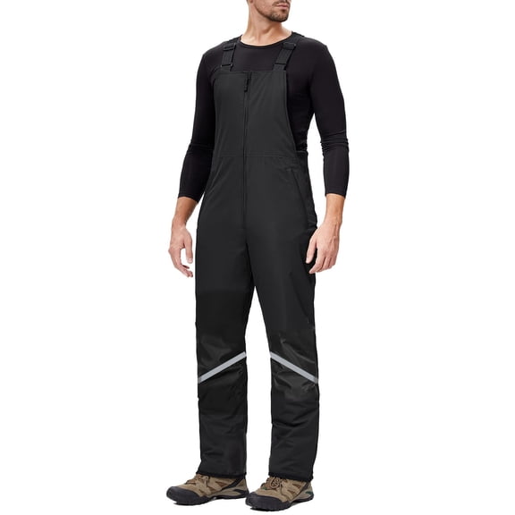 uikmnh Mens Sweatpants Men's Reflective Insulated Windproof Ski Cargo Pants for Outdoor Winter Sports and Snowboarding Activities with Adjustable Waistband Design Solid Color Size:2XL
