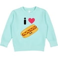 thumbnail image 2 of Inktastic I Love Hot Dogs Toddler Sweatshirt, 2 of 4