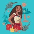 thumbnail image 2 of Girl's Moana 2 Fearless Adventurer  Graphic T-Shirt, 2 of 4
