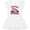 AA-White, variant on Future Pig Farmer with Cute Pig Family Girls Baby Dress