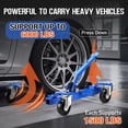 thumbnail image 3 of GARVEE 2 PCS Car Wheel Dolly,Heavy Duty 3000 LBS Hydraulic Car Dolly Jack Set for Vehicle Repair,Positioning & Moving,Blue, 3 of 7