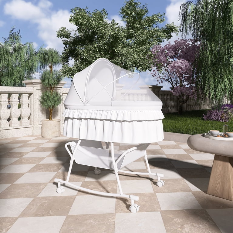 Dream On Me Lacy Portable 2-in-1 Bassinet & Cradle photo 7