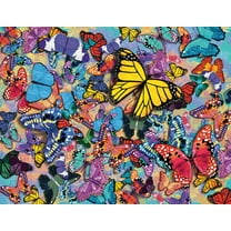 Springbok 500 Piece Butterfly Frenzy Jigsaw Puzzle for Adults - Made in USA