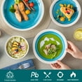 thumbnail image 6 of vancasso, Series ORI, 16-Piece Dinnerware Set, Stoneware Tableware Plate Set, Service for 4, Blue, 6 of 7