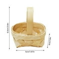thumbnail image 2 of 6pcs Small Fruit Rattan Weaving Storage Basket Box for Cosmetics Picnic Basket Organizer Kitchen Handicraft Gift, 2 of 5