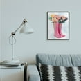 thumbnail image 5 of Stupell Industries Spring Roses in Pink Rainboots Floral Arrangement Framed Wall Art Design by Ziwei Li, 16" x 20", Black Framed, 5 of 5