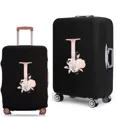 thumbnail image 1 of Luggage Case Suitcase Protective Cover Pink Flower Letter Pattern Travel Elastic Luggage Dust-proof Cover Apply 18-28 Suitcase 8Pink flower I L, 1 of 6
