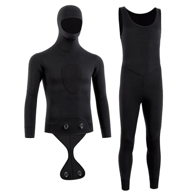 Traje completo de camuflaje Toystoory Neopreno 3MM negro puro L