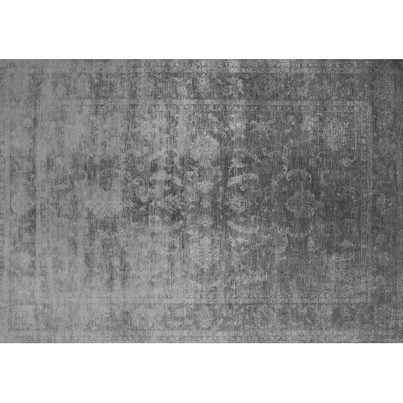 Ahgly Company Indoor Rectangle Oriental Gray Industrial Area Rugs, 2' x 3'