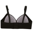 thumbnail image 4 of Plus Size Breathable Wireless Push-Up Bra with Soft Padding, Wide Elastic Band & Full Coverage for All-Day Comfort,Black 46, 4 of 4