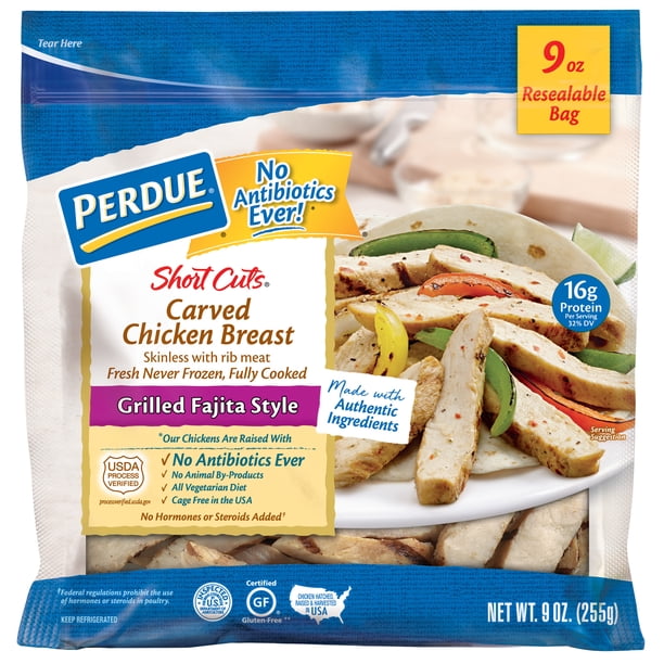 Perdue Grilled Fajita Style Chicken Breast Short Cuts (9 oz.) Walmart