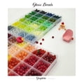 thumbnail image 4 of Perlas de vidrio Gaspletu para hacer joyas, 2600 unidades, 6 mm, 48 colores, 4 of 7
