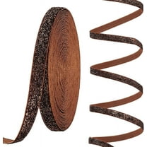 10 Yards Sparkle Polester Ribbons Glitter Ribbon Gift Wrapping Party Decoration Coconut Brown 3/8 inch(10mm)