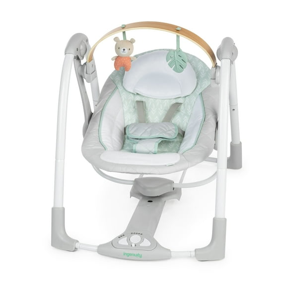 Ingenuity Cozy Spot Swing and Go Portable Swing, Grey, Unisex, Ages 0-9 Months