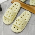 thumbnail image 5 of Zapatillas de hombre para el hogar, novedad de verano, zapatillas de baño, sandalias con fugas de raíz de loto, sandalias de celebridades de Internet, estilo popular de hotel, 5 of 5