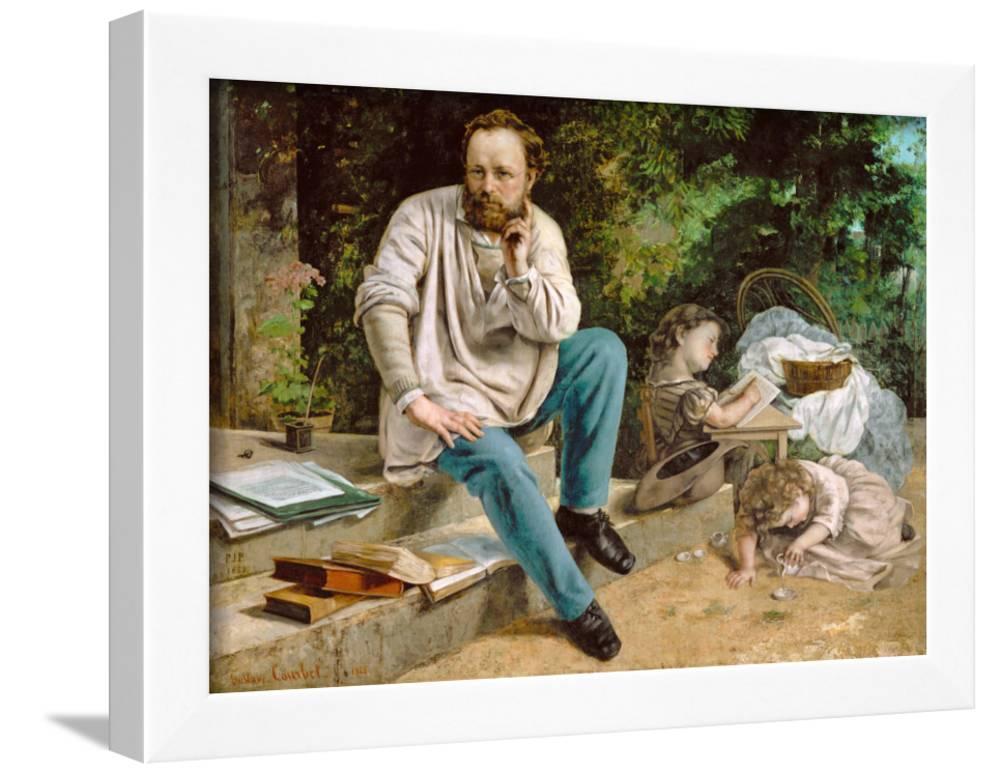 PierreJoseph Proudhon and His Children, 1863, Figurative Framed Art