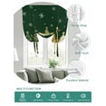 thumbnail image 2 of Green Christmas Tree Tie Up Curtains for Windows 63 Inch Length Balloon Curtains Kitchen Adjustable Balloon Window Shade Xmas Tree Winter Snowflake Tie Up Valance Bathroom Curtain Window 42"x63", 2 of 6