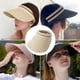 thumbnail image 5 of Parasol con circunferencia de la cabeza de 56-58cm, sombrero de copa vacío, sombrero de paja con protección solar para aleros grandes, sombrero para el sol anti-ultravioleta para exteriores, 5 of 5