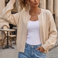 thumbnail image 5 of WRKEKC Cardigan Sweaters for Women Solid Color Long Sleeve V-Neck Button Front Loose Fit Knit Cardigan with Pockets, 5 of 7