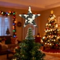 thumbnail image 4 of CuiLiyq Christmas Tree Topper Star, 12.6 Inch Cow Pattern Pentagram Tree Topper for Xmas Decorations Ornaments Indoor Decor Holiday Party (B), 4 of 9