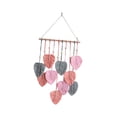 thumbnail image 2 of Tapiz de macramé tejido para colgar en la pared, decoración bohemia, adorno colgante, fondo Rosa, 2 of 9