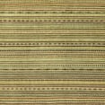 thumbnail image 1 of Ahgly Company Tapis d'Intérieur Carré Abstrait Brun Rougeâtre Abstrait, 7 Pieds Carré, 1 of 6