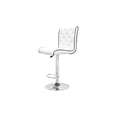 thumbnail image 3 of Best Master Swivel Bar Stool with Crystal and Tufted Look in White (Set of 2), 3 of 4
