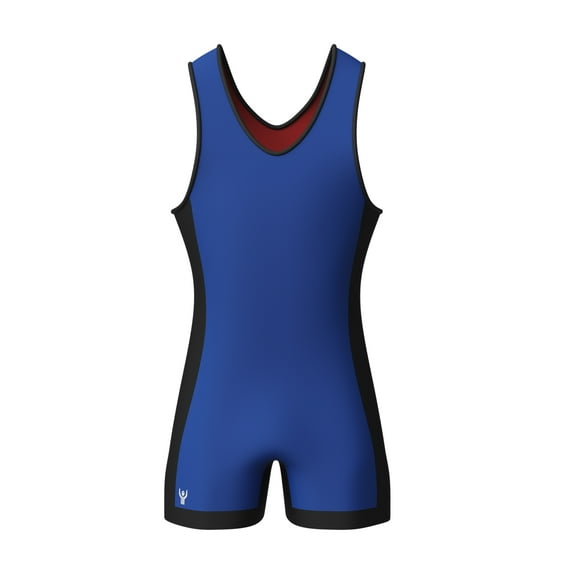 Great Call Athletics | Mens Reversible Red & Blue Freestyle Wrestling Singlet | Adult Small