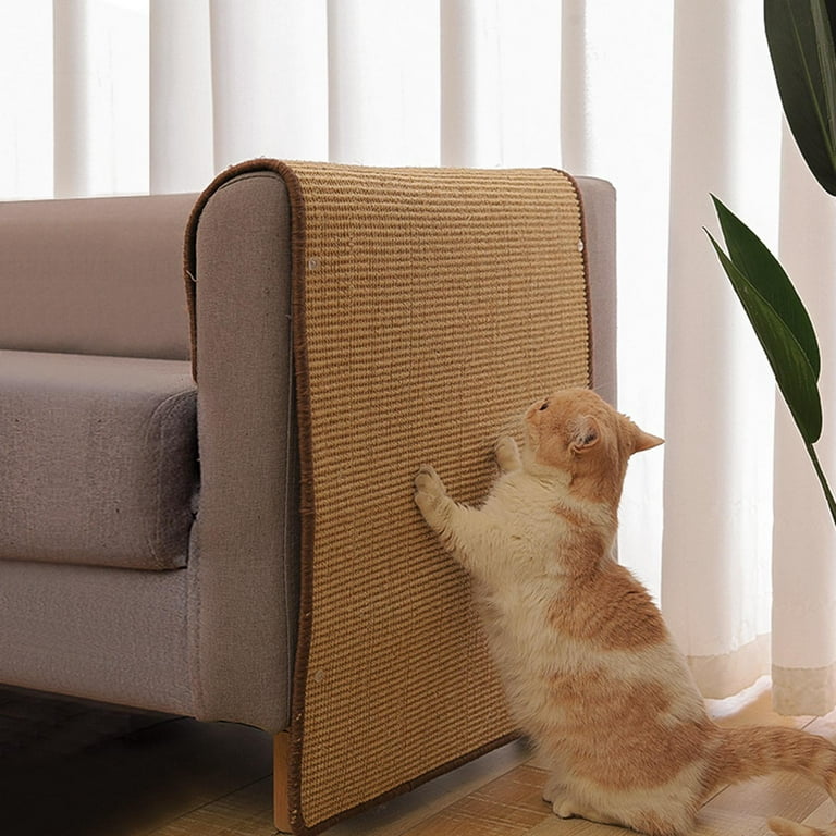  Hohopeti 2pcs cat Scratching mat cat Relaxing Bed Couch Corner  Protectors for Cats Scratching Posts for Indoor cat Scratch mat Couch Pads  for Sofa cat Grinding mat Natural Leisure Bed sisal 