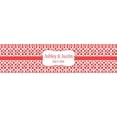 thumbnail image 2 of 100 Red Trellis Moroccan Background Wedding Water Bottle Labels Engagement Party 8"x2", 2 of 4