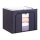 thumbnail image 1 of Bolsa organizadora de gran capacidad para guardar edredones y colchas de tela ZJT250130834 | Tela Oxford plegable con cremallera bidireccional resistente y ventana transparente | Caja de almacenam, 1 of 2