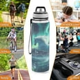 thumbnail image 7 of Qxltty Aurora White Horse Pattern Water Bottle 32 oz with Straw BPA Free Reusable Fitness Sport Bottle Perfect for Travel School Outdoors and Gym, 7 of 7
