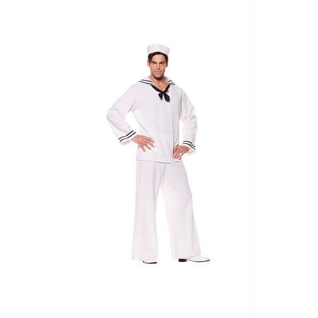 Costumes For All Occasions Ur29066Xl Sailor Shirt White Male Xl